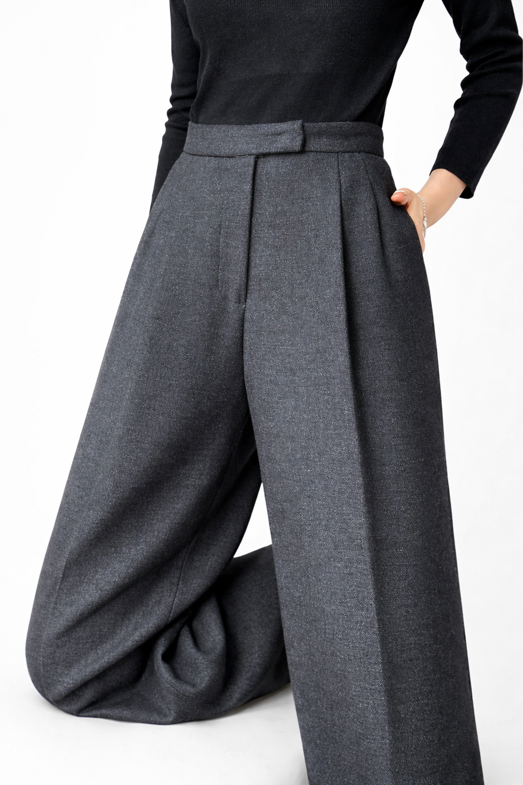 Évora Wool-Blend Trousers