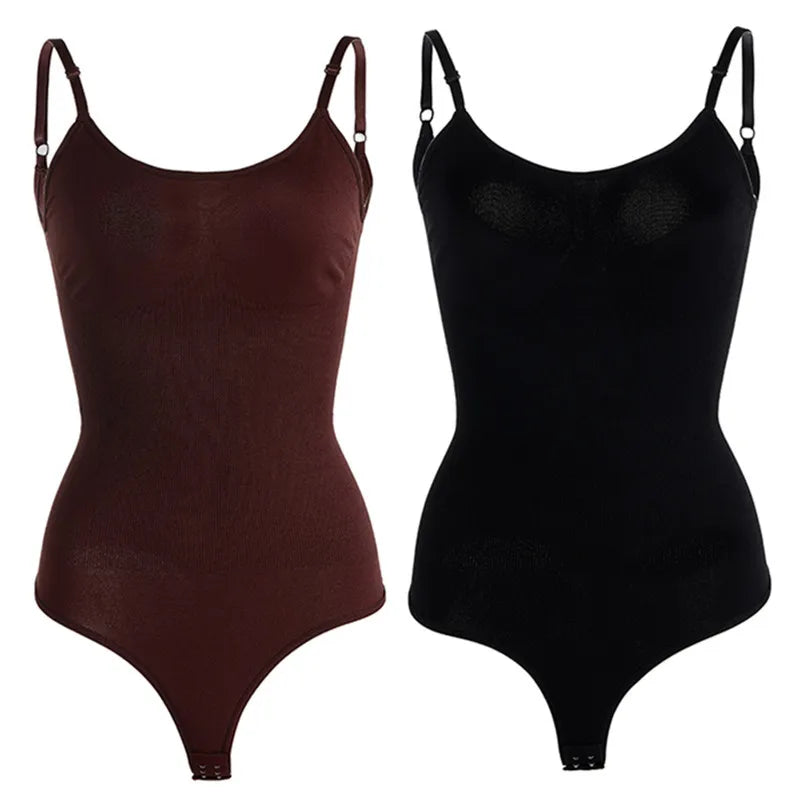 Seamless High-Elastic Thong Bodysuit