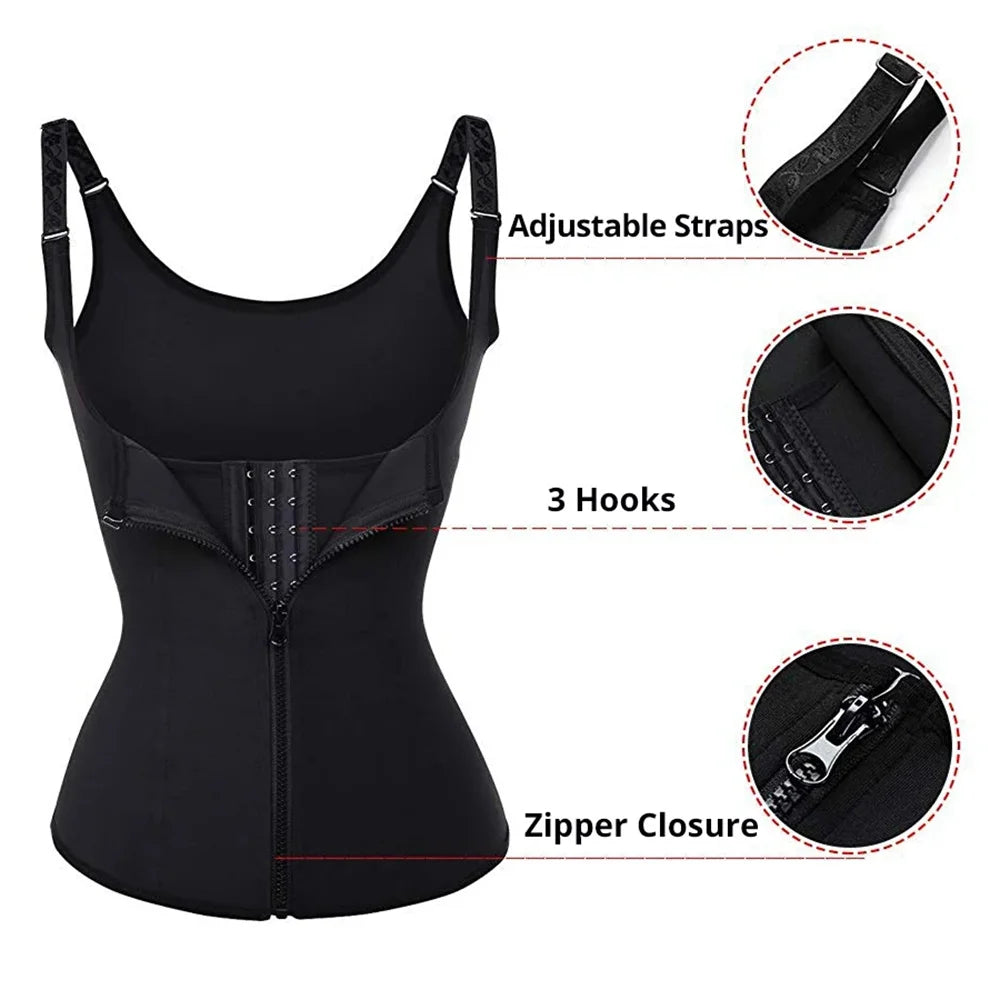 ActiveSculpt™ Zipped Waist Trainer Tank