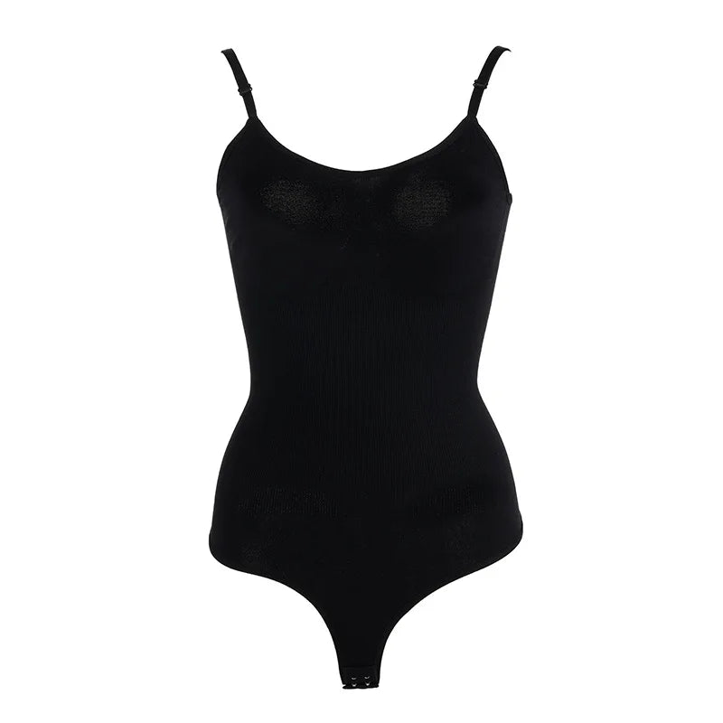 Seamless High-Elastic Thong Bodysuit
