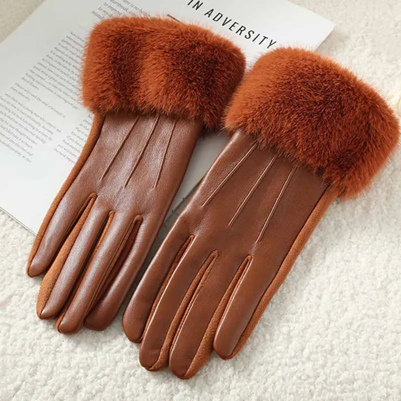Noir Élégance Leather Gloves