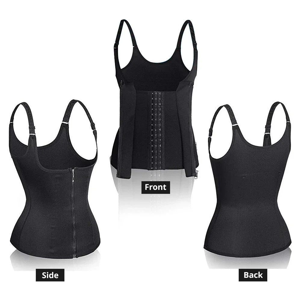 ActiveSculpt™ Zipped Waist Trainer Tank