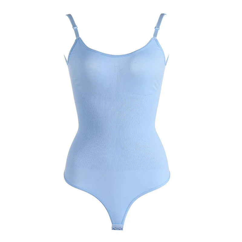 Seamless High-Elastic Thong Bodysuit