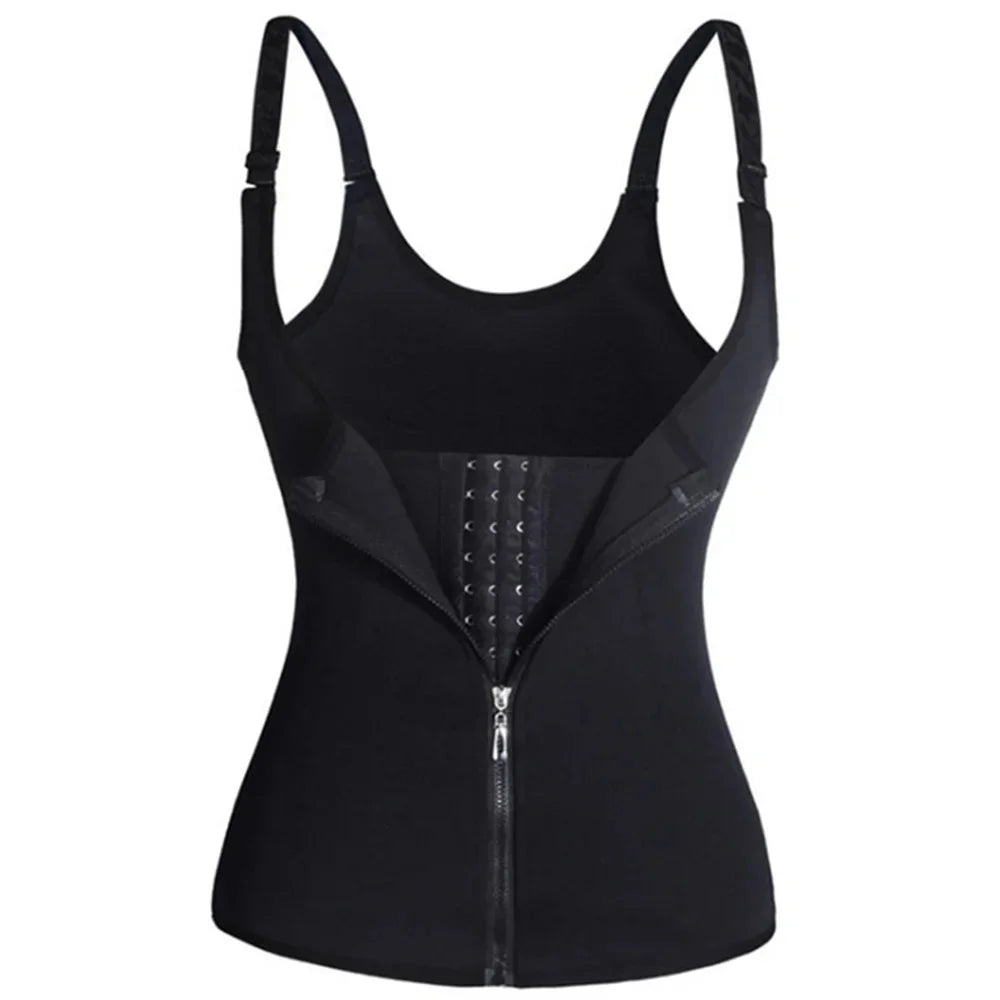 ActiveSculpt™ Zipped Waist Trainer Tank